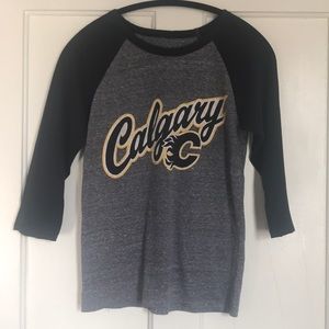 CALGARY FLAMES NHL RAGLAN